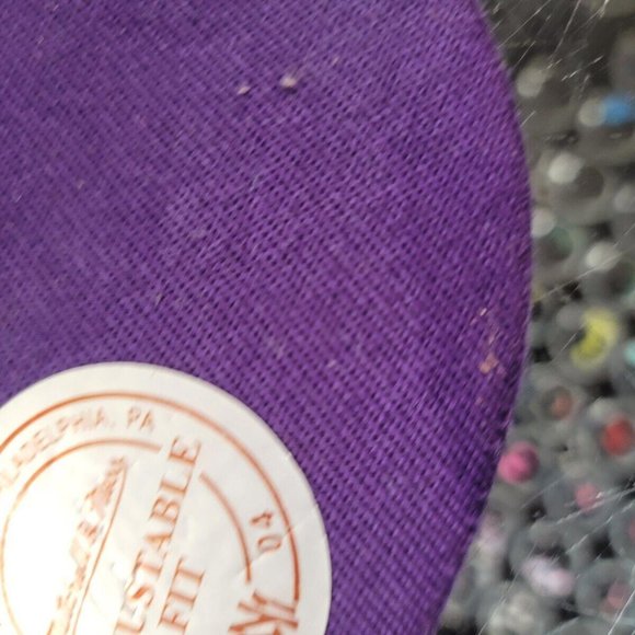 Mitchell & Ness Los Angeles Lakers Purple Grey Adjustable Snapback Hat Cap - Picture 6 of 9